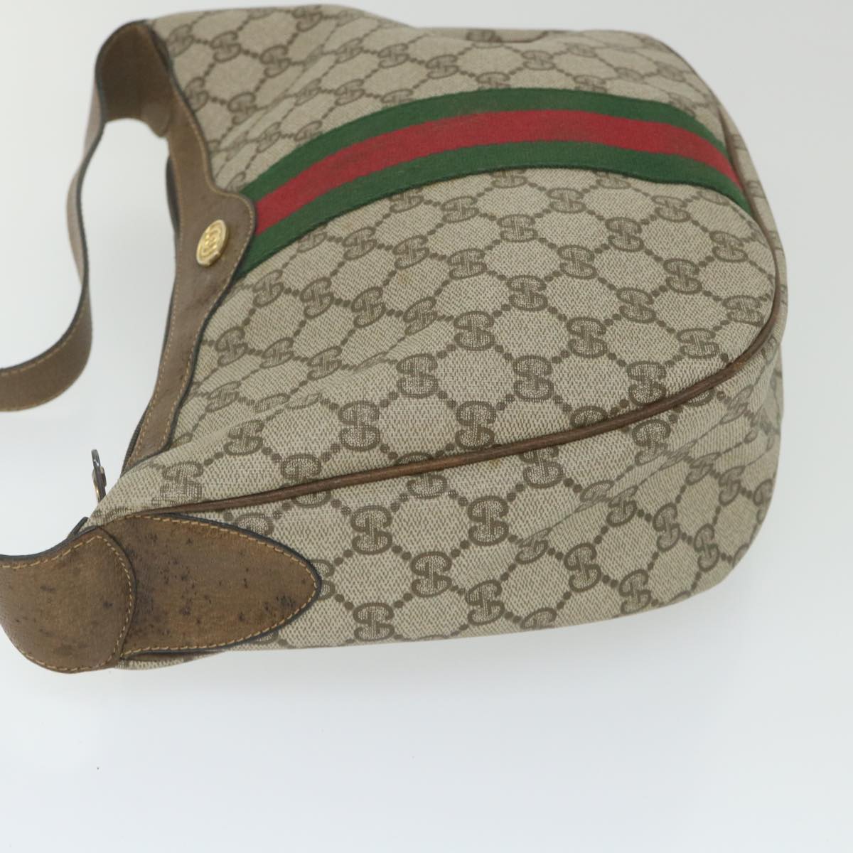 GUCCI GG Supreme Web Sherry Line Shoulder Bag Beige Red 001 3840 5 ar10877