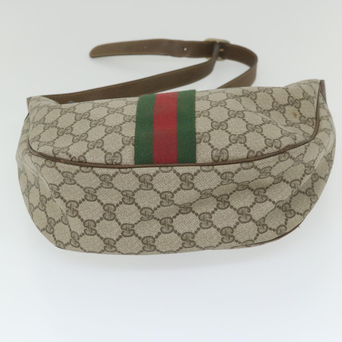 GUCCI GG Supreme Web Sherry Line Shoulder Bag Beige Red 001 3840 5 ar10877