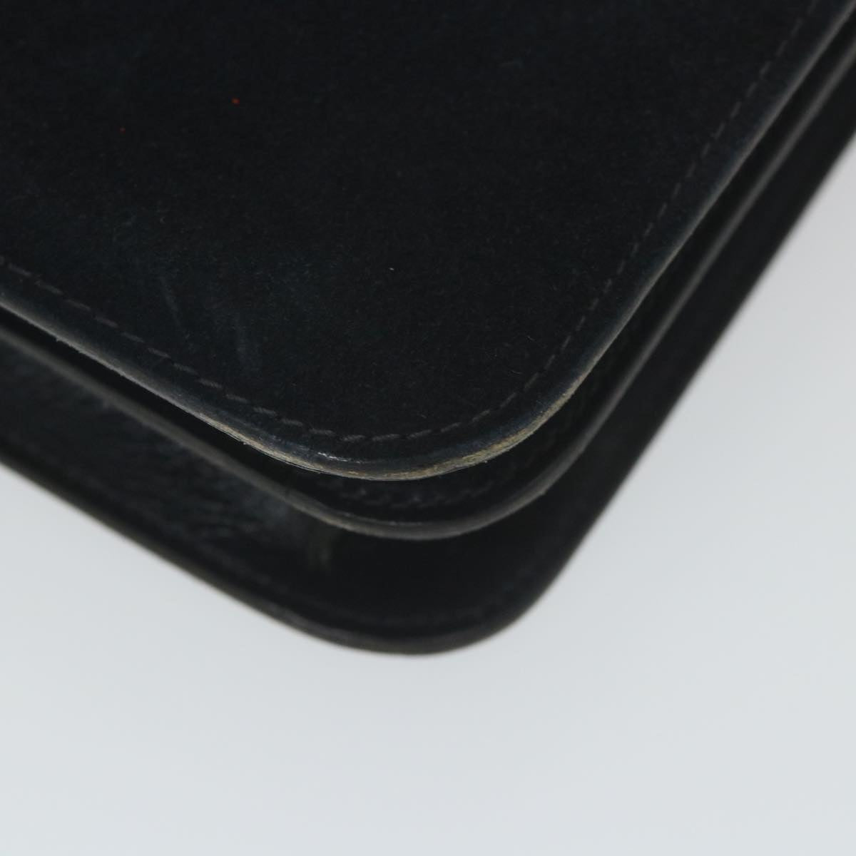 GUCCI Hand Bag Suede Navy ar10880