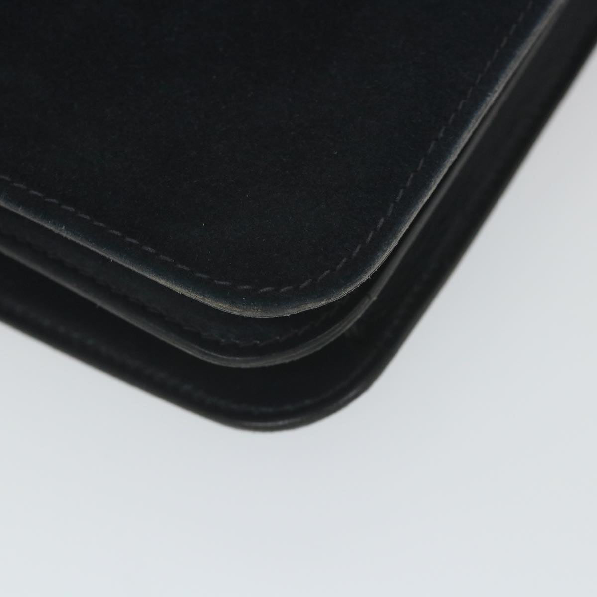 GUCCI Hand Bag Suede Navy ar10880