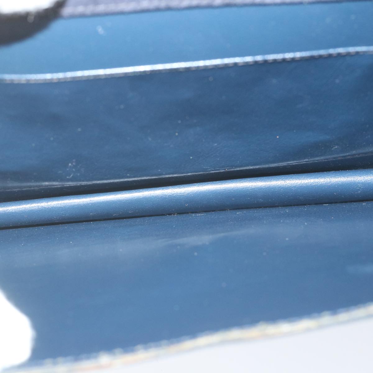 GUCCI Hand Bag Suede Navy ar10880