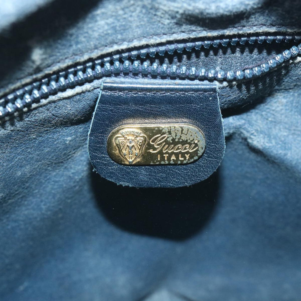 GUCCI Micro GG Canvas Shoulder Bag Navy Red ar10882
