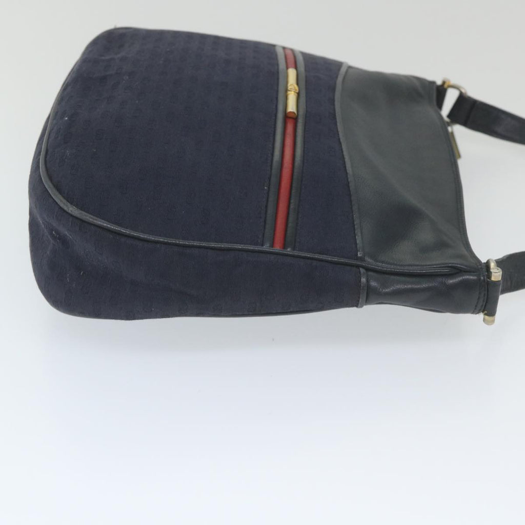 GUCCI Micro GG Canvas Shoulder Bag Navy Red ar10882