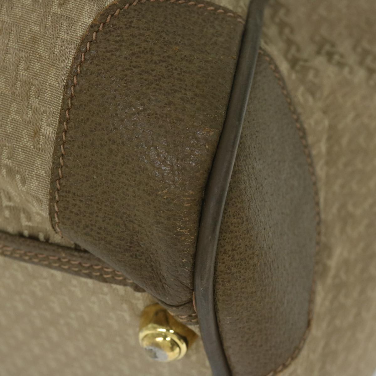 GUCCI Boston Bag Canvas Beige 012 123 3604 ar10892
