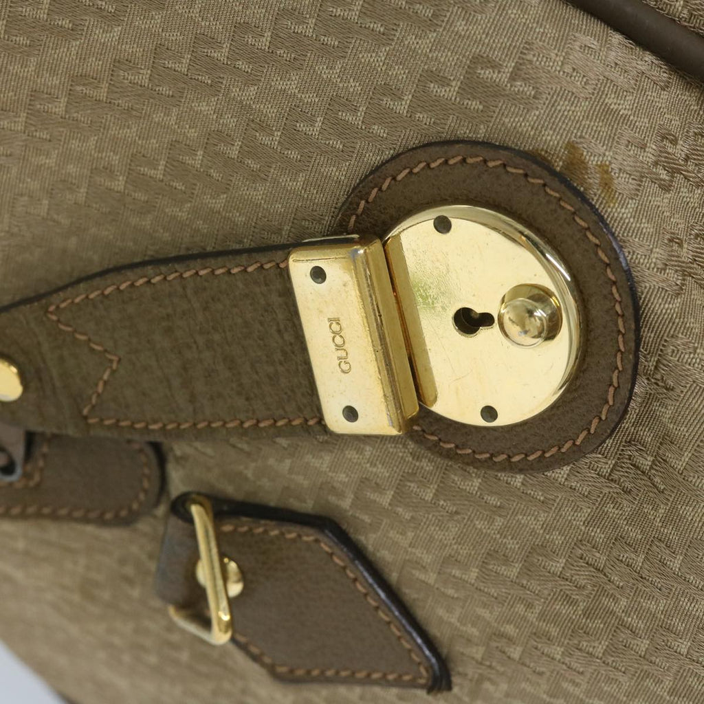 GUCCI Boston Bag Canvas Beige 012 123 3604 ar10892