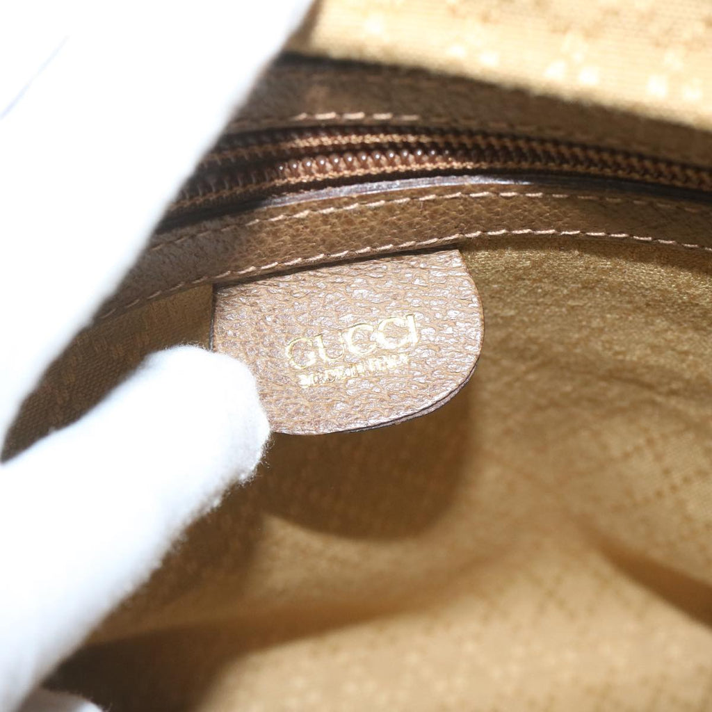 GUCCI Boston Bag Canvas Beige 012 123 3604 ar10892
