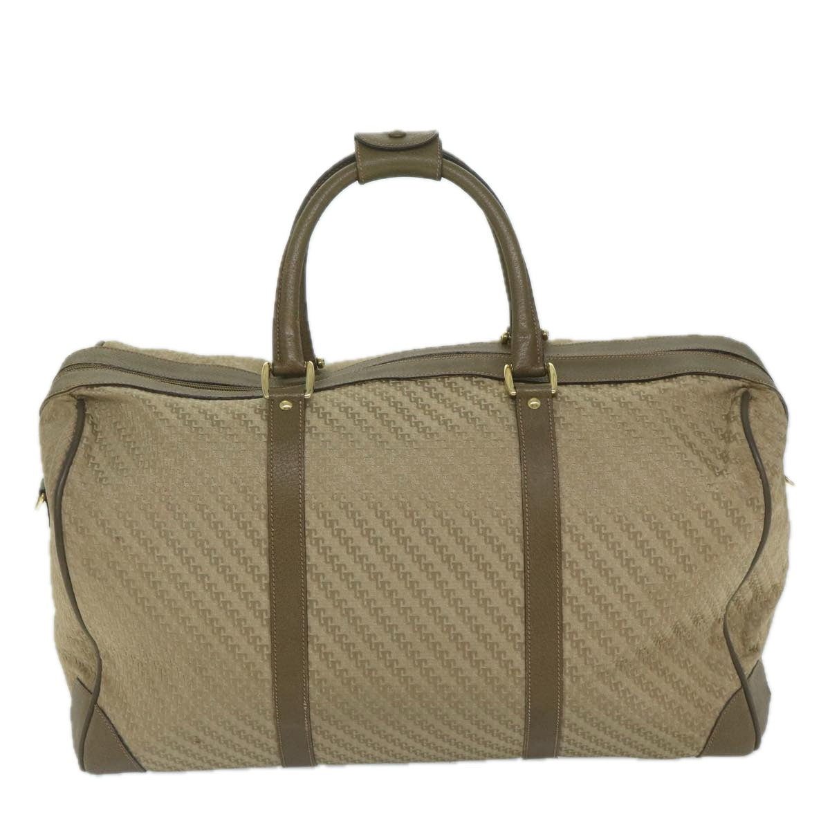 GUCCI Boston Bag Canvas Beige 012 123 3604 ar10892