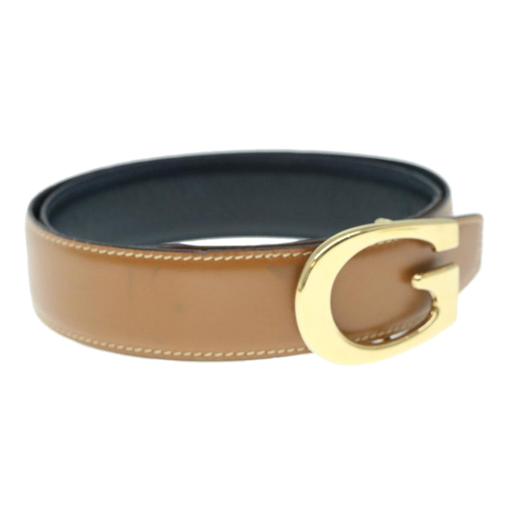GUCCI Belt Leather 29.1""-31.1"" Brown ar10893