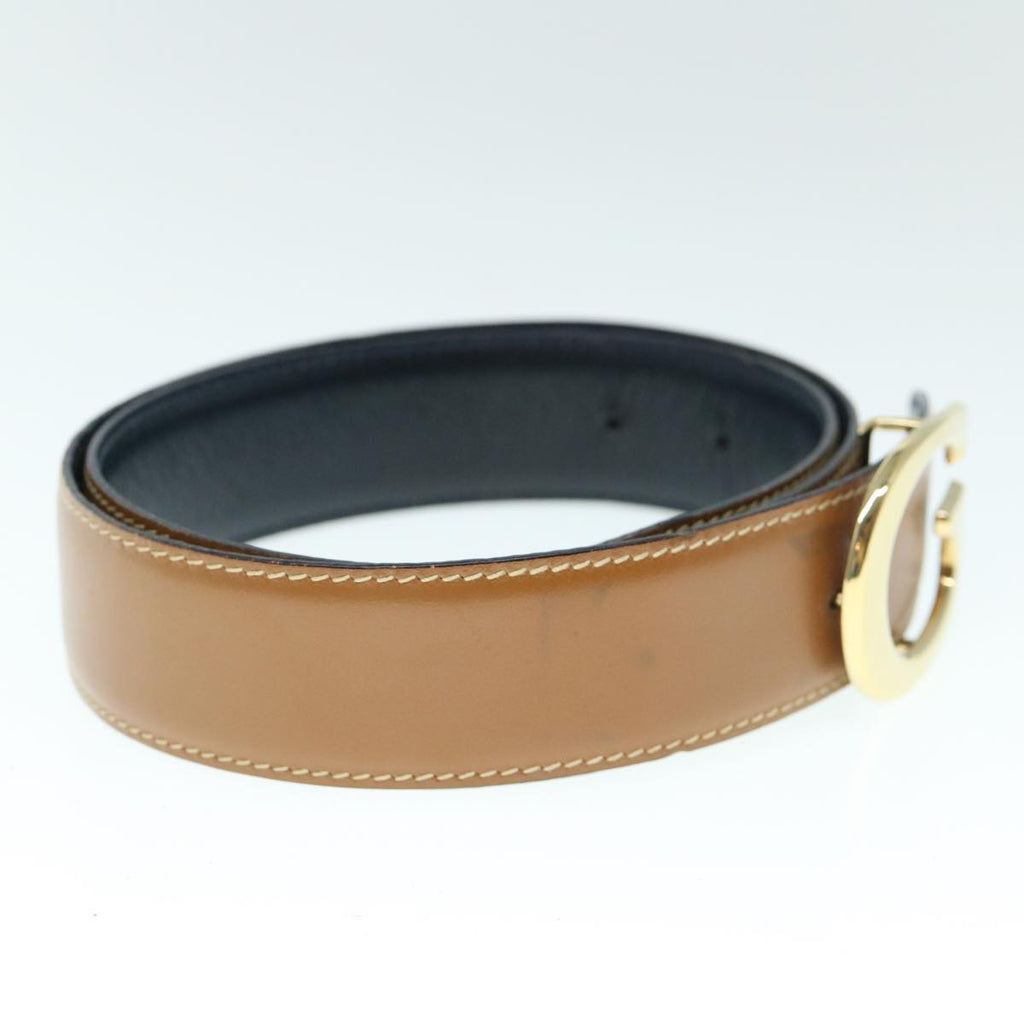 GUCCI Belt Leather 29.1""-31.1"" Brown ar10893