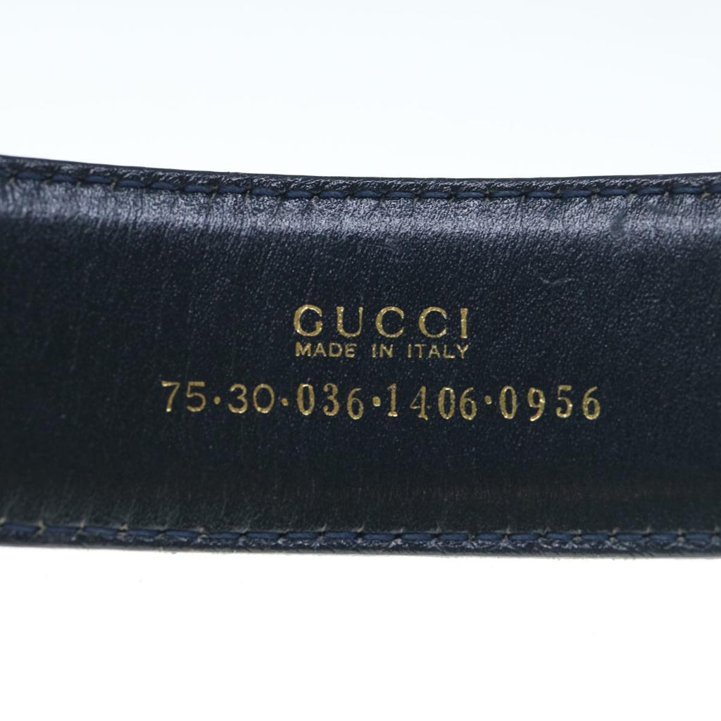 GUCCI Belt Leather 29.1""-31.1"" Brown ar10893