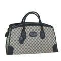 GUCCI GG Supreme Boston Bag PVC Leather Navy ar10943