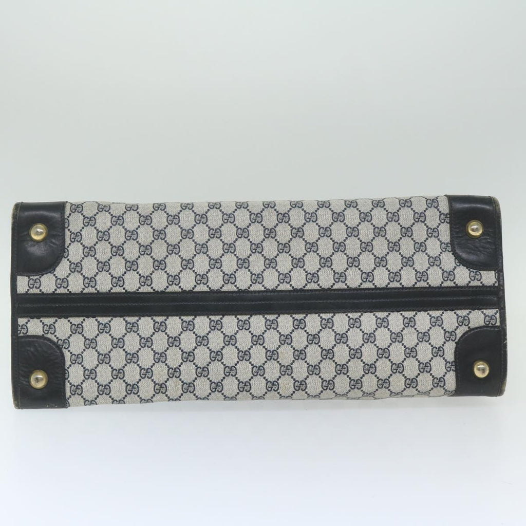 GUCCI GG Supreme Boston Bag PVC Leather Navy ar10943