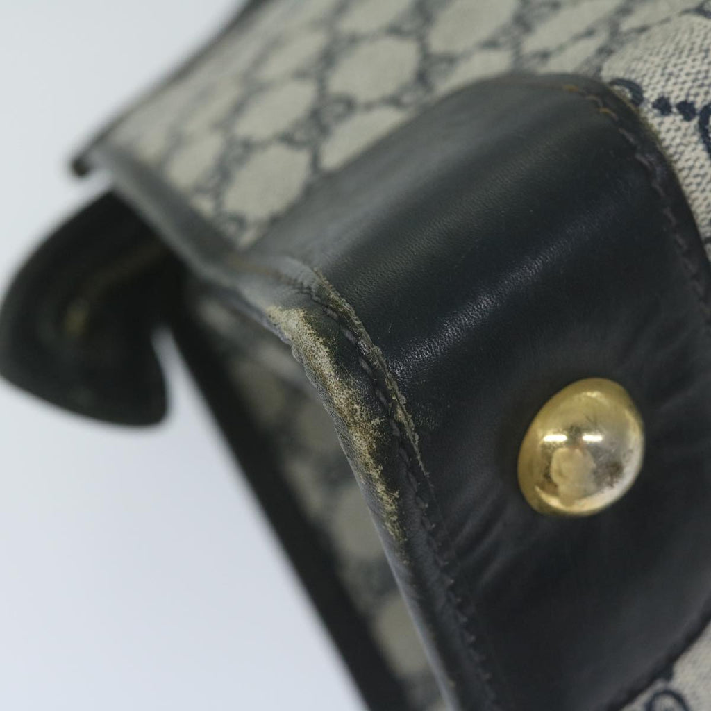 GUCCI GG Supreme Boston Bag PVC Leather Navy ar10943