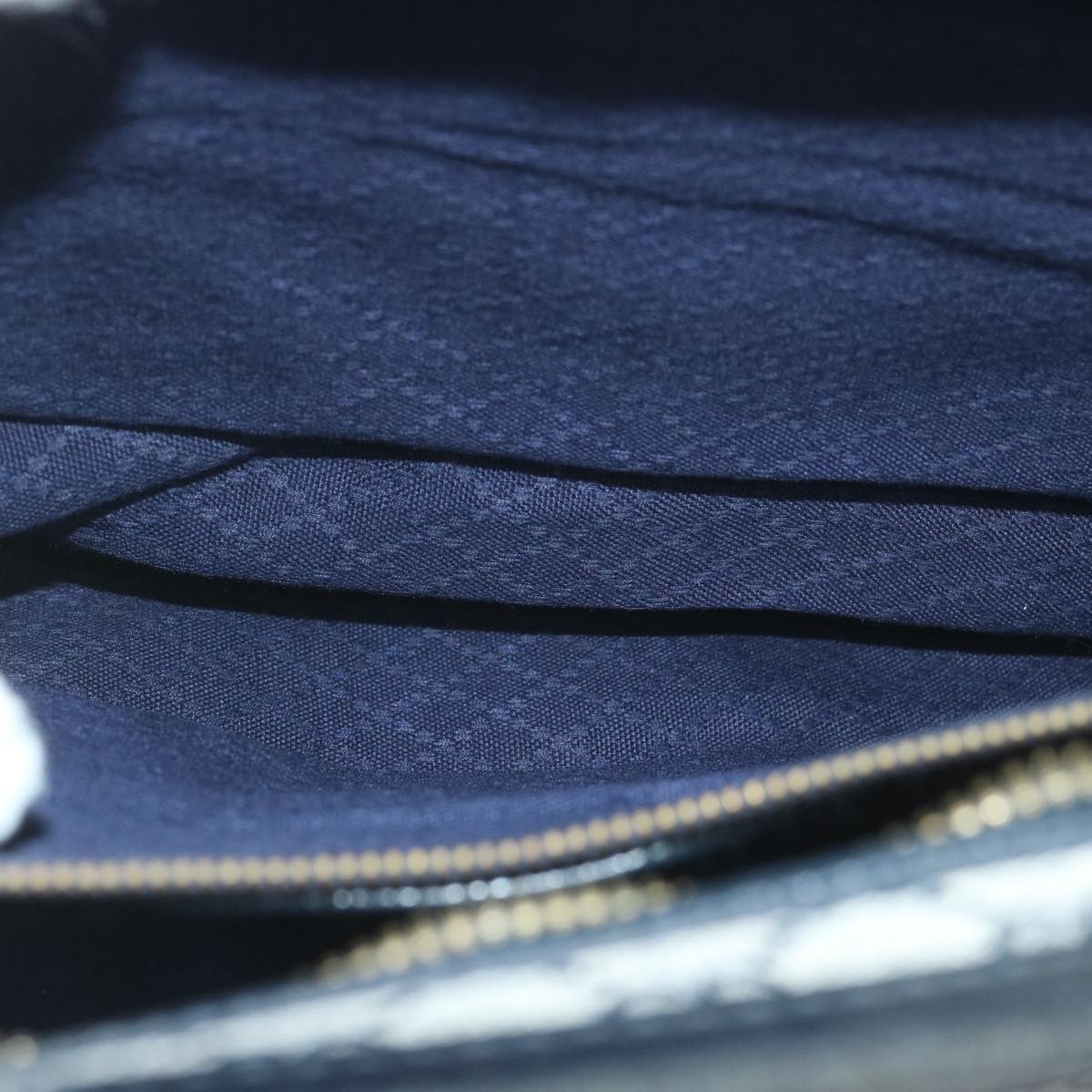 GUCCI GG Supreme Boston Bag PVC Leather Navy ar10943