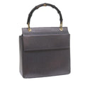 GUCCI Bamboo Hand Bag Leather Gray 001 3444 1887 ar10952B
