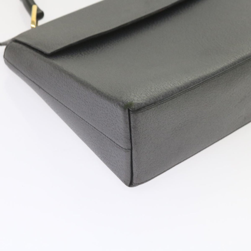 GUCCI Bamboo Hand Bag Leather Gray 001 3444 1887 ar10952B