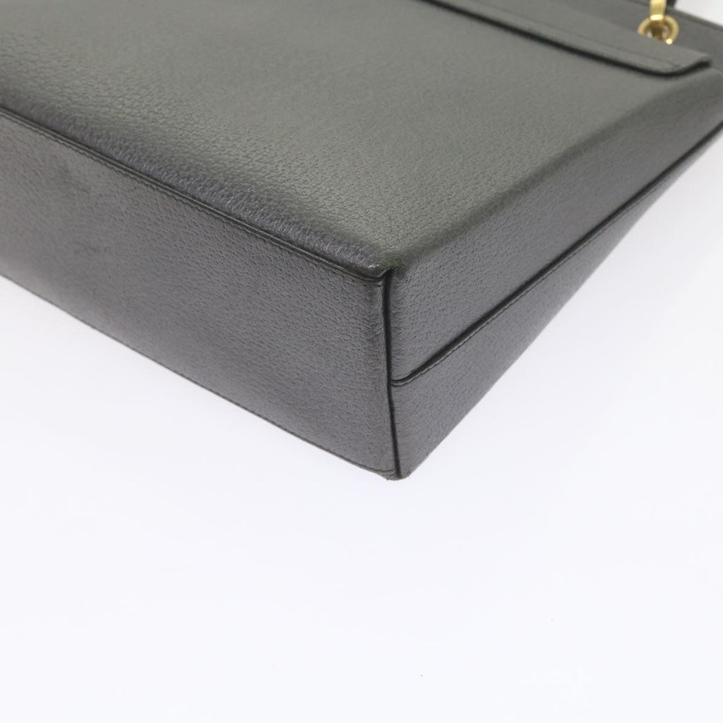 GUCCI Bamboo Hand Bag Leather Gray 001 3444 1887 ar10952B