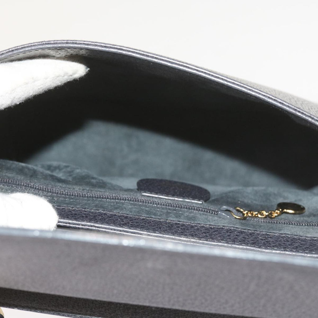 GUCCI Bamboo Hand Bag Leather Gray 001 3444 1887 ar10952B