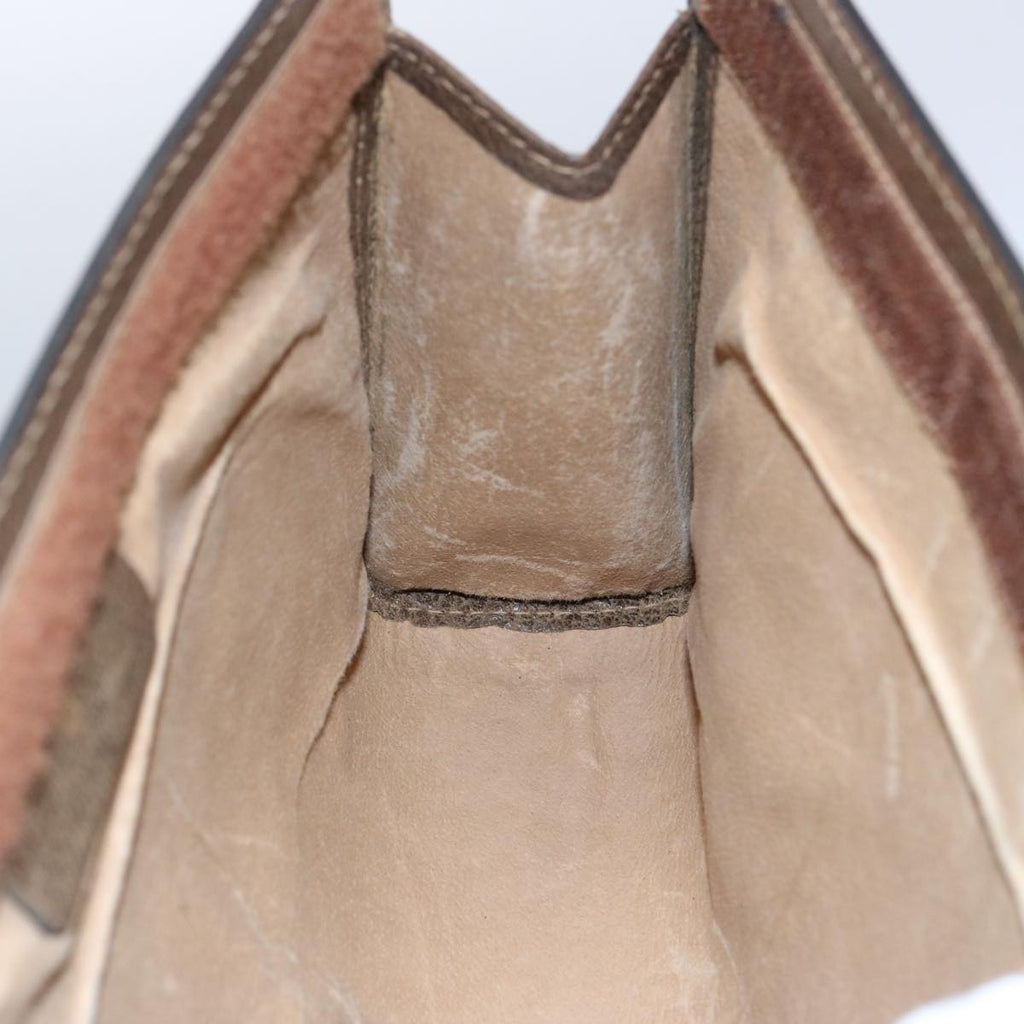 GUCCI GG Supreme Web Sherry Line Clutch Bag Beige Red 001.014.2125 ar10999