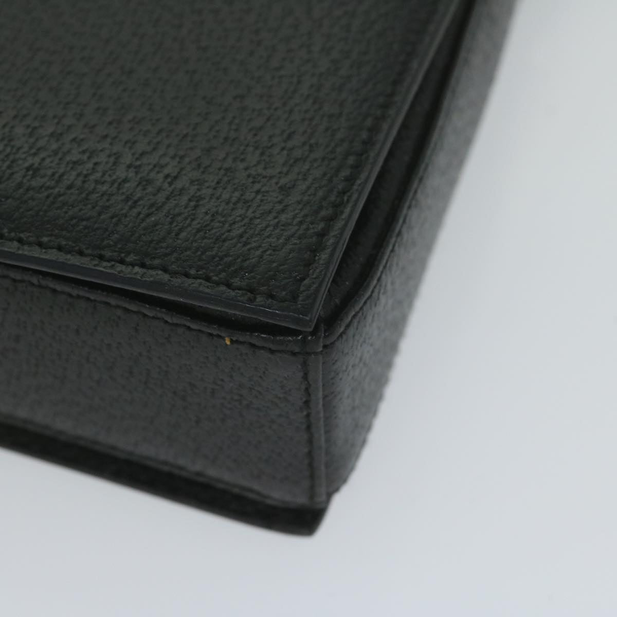 GUCCI Shoulder Bag Leather Black ar11004