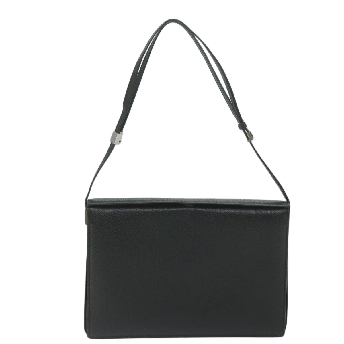GUCCI Shoulder Bag Leather Black ar11004
