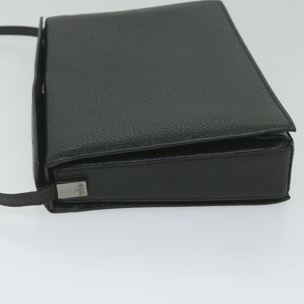GUCCI Shoulder Bag Leather Black ar11004