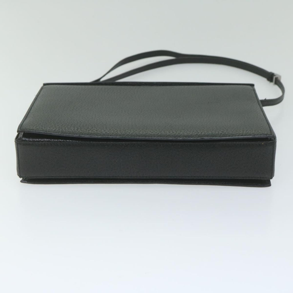 GUCCI Shoulder Bag Leather Black ar11004