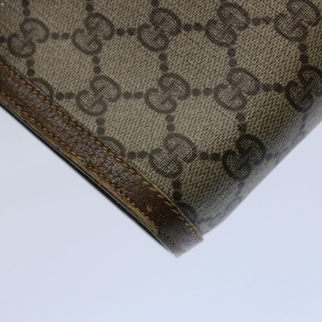 GUCCI GG Supreme Web Sherry Line Clutch Bag Beige Red 89 01 033 ar11009