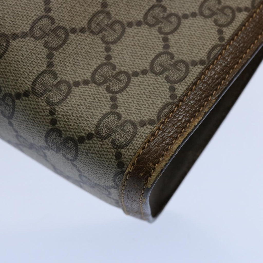 GUCCI GG Supreme Web Sherry Line Clutch Bag Beige Red 89 01 033 ar11009