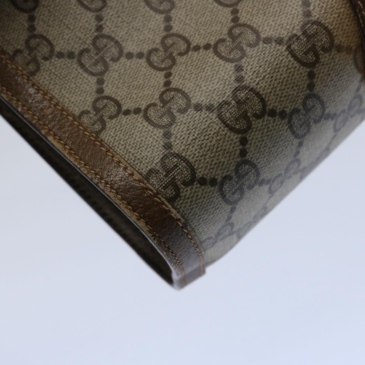 GUCCI GG Supreme Web Sherry Line Clutch Bag Beige Red 89 01 033 ar11009