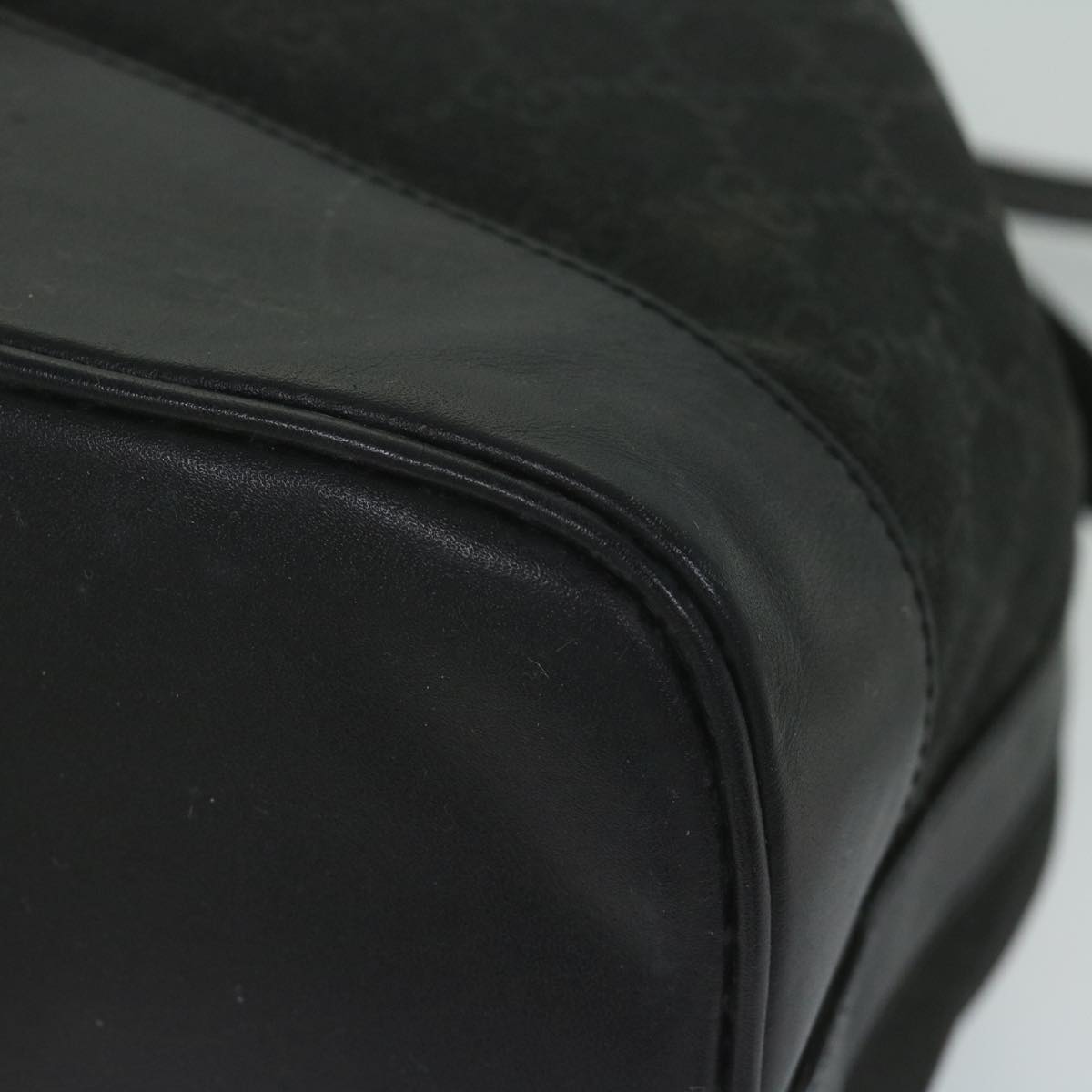 GUCCI GG Canvas Shoulder Bag Black 001 2854 1627 ar11015