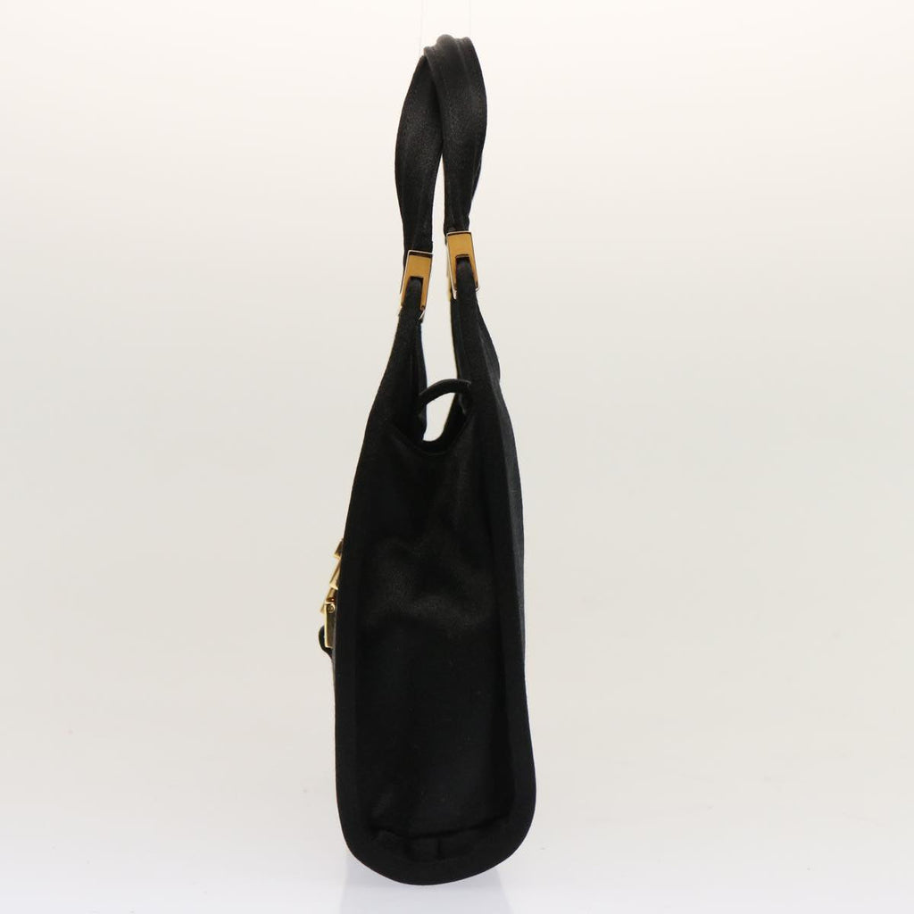 GUCCI Jackie Hand Bag Satin Black 005 0788 00926 ar11686