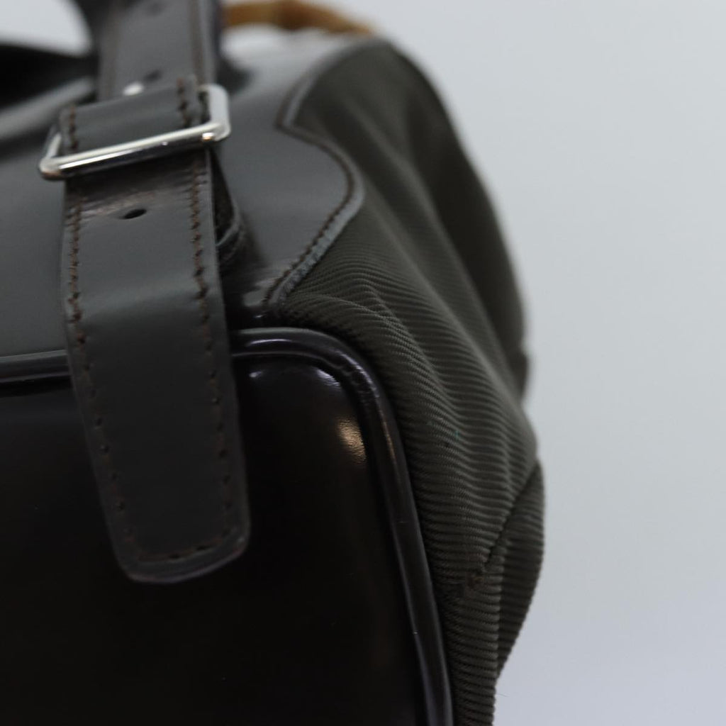 GUCCI Bamboo Backpack Nylon Brown 003 1998 0030 ar11716