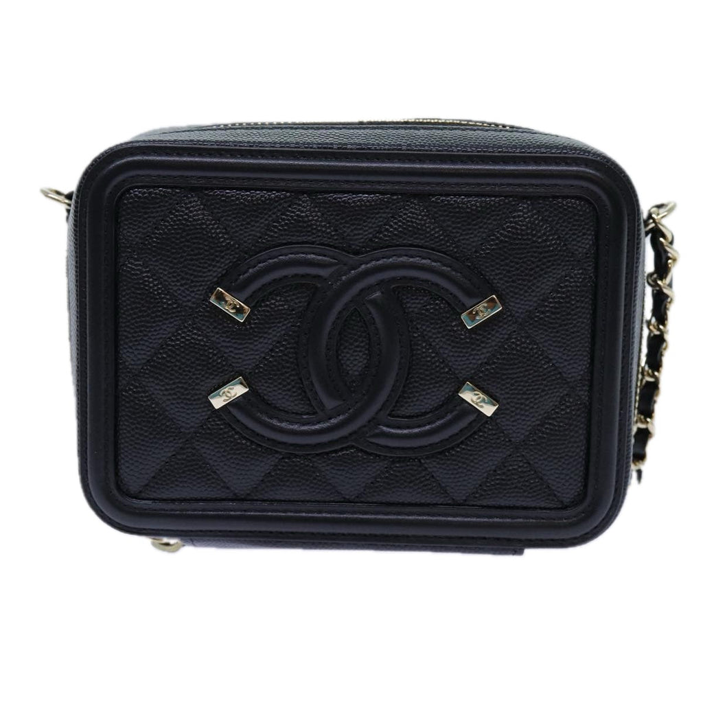 CHANEL Chain CC Figly Mini Bag Caviar Skin Black A84452 CC ar11762A