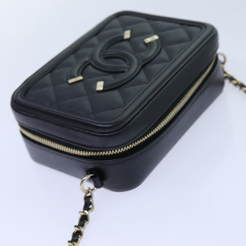 CHANEL Chain CC Figly Mini Bag Caviar Skin Black A84452 CC ar11762A