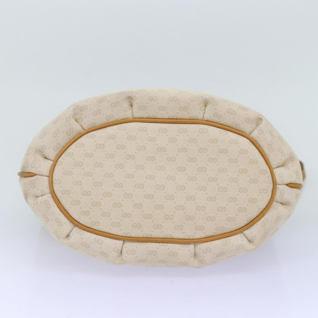 GUCCI Micro GG Supreme Shoulder Bag PVC Beige ar11825