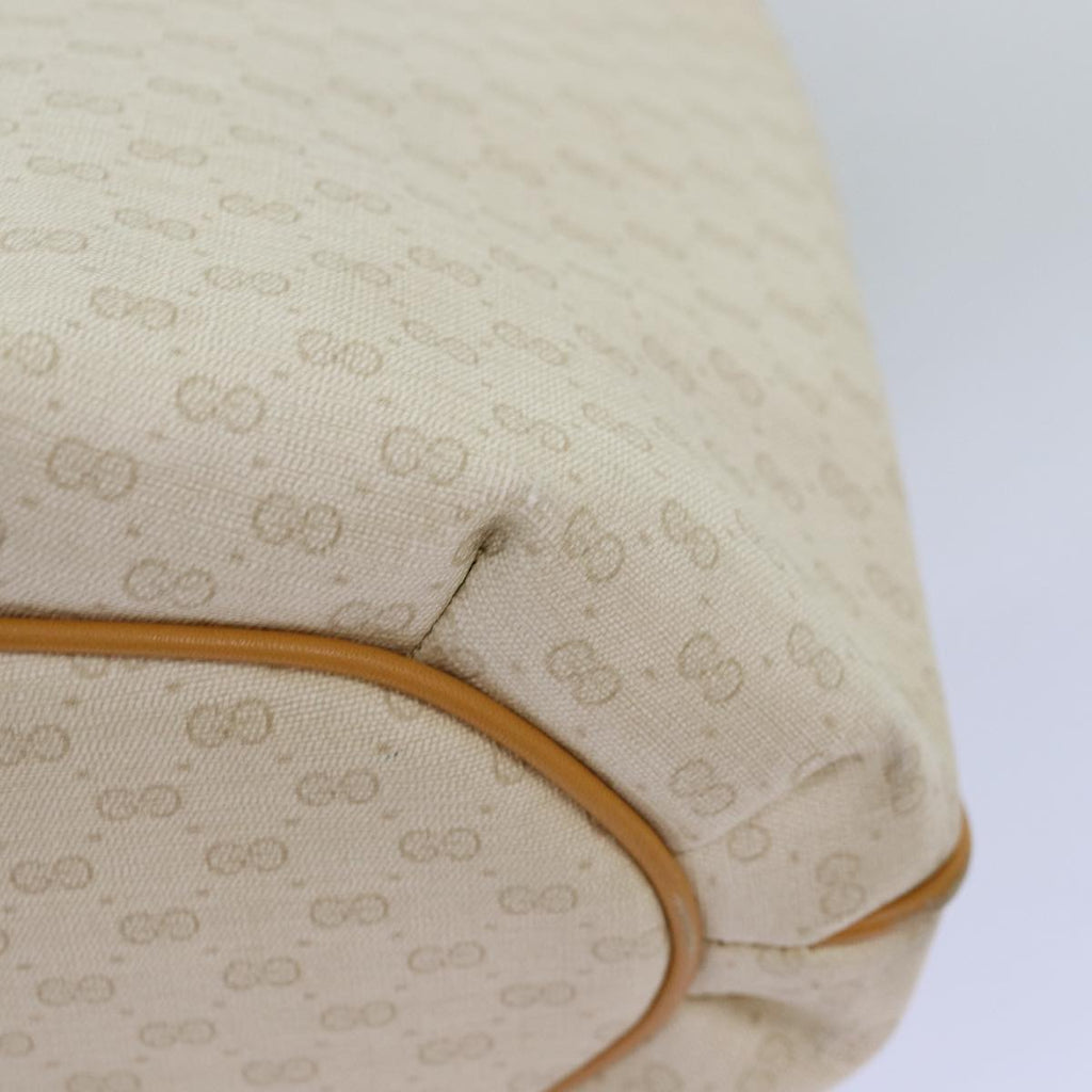 GUCCI Micro GG Supreme Shoulder Bag PVC Beige ar11825