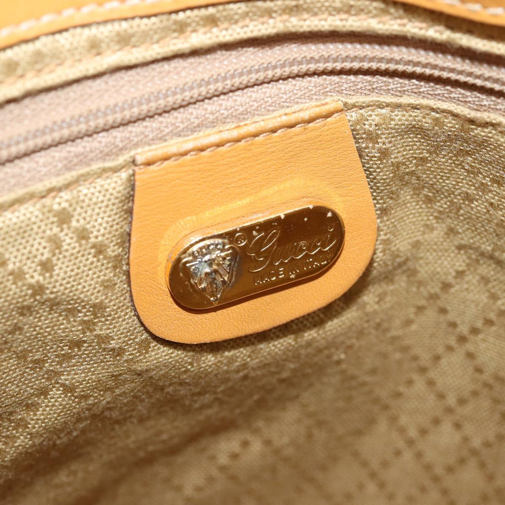 GUCCI Micro GG Supreme Shoulder Bag PVC Beige ar11825