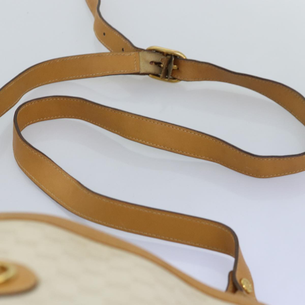 GUCCI Micro GG Supreme Shoulder Bag PVC Beige ar11825
