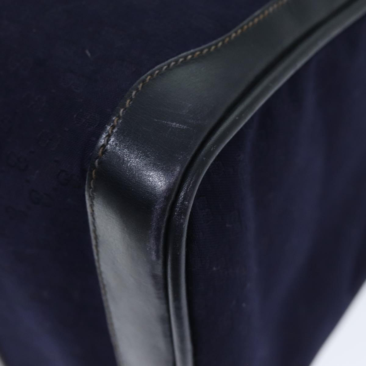 GUCCI Micro GG Canvas Boston Bag Blue ar11842
