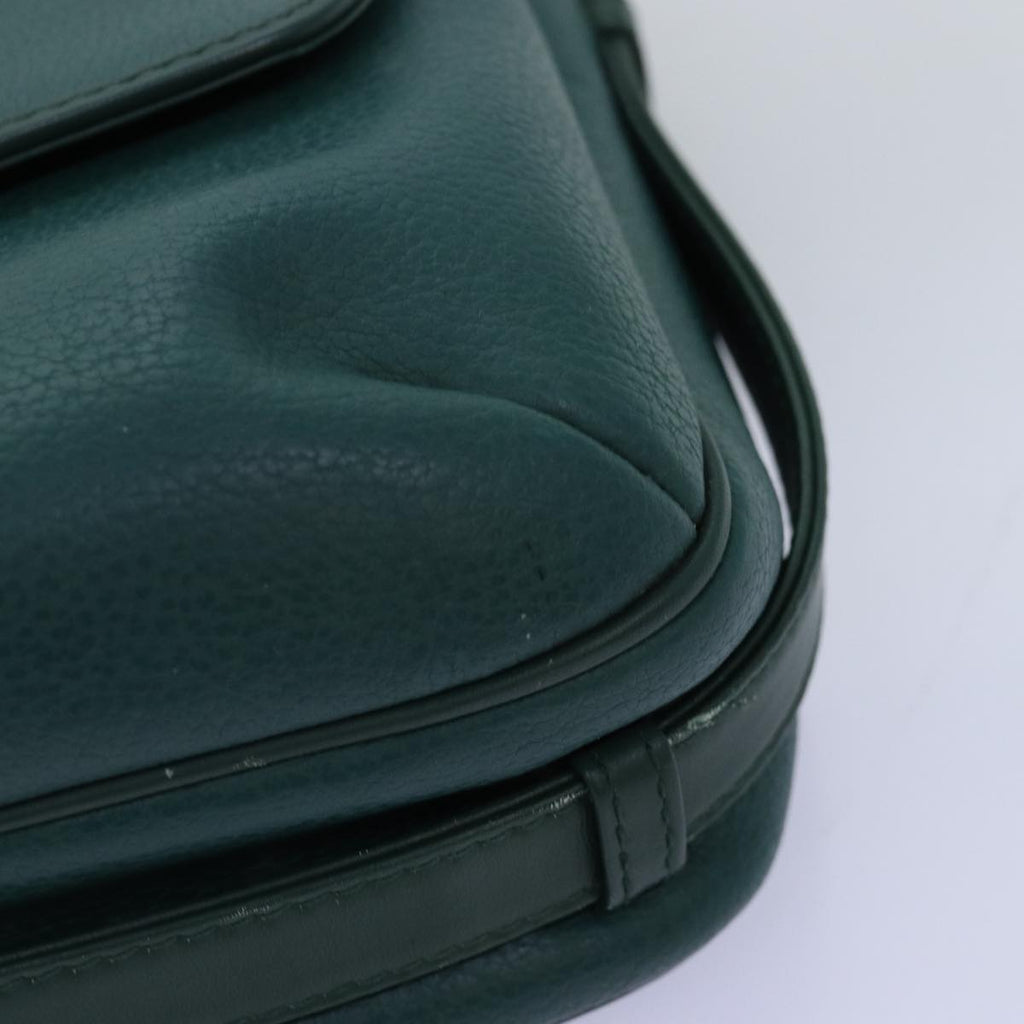 GUCCI Shoulder Bag Leather Green ar11848