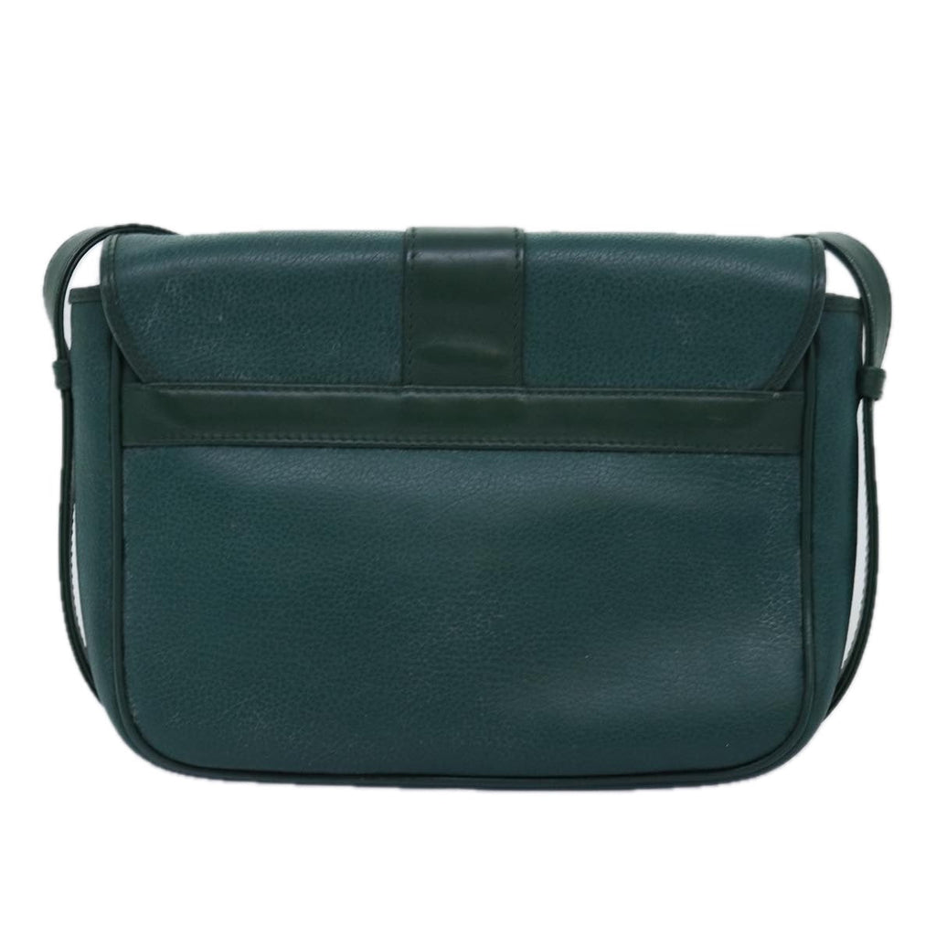 GUCCI Shoulder Bag Leather Green ar11848