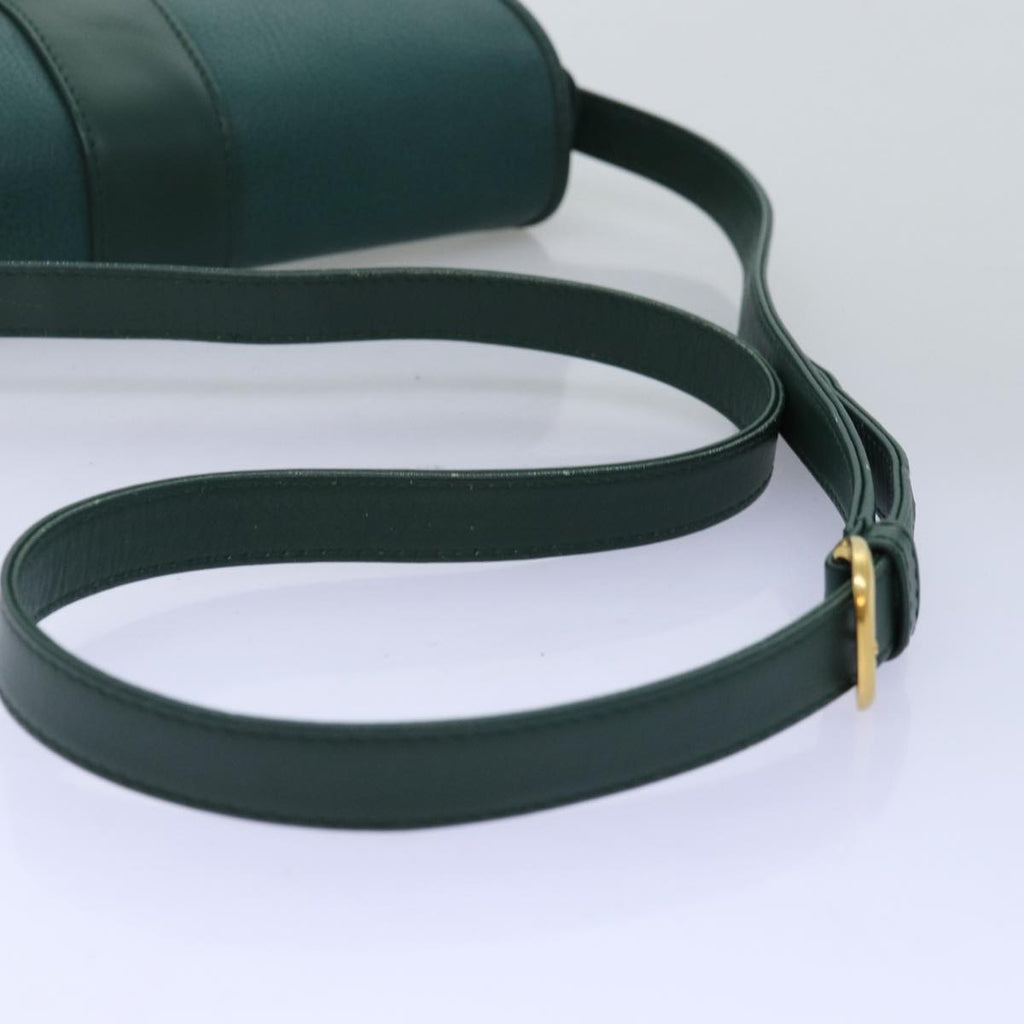 GUCCI Shoulder Bag Leather Green ar11848