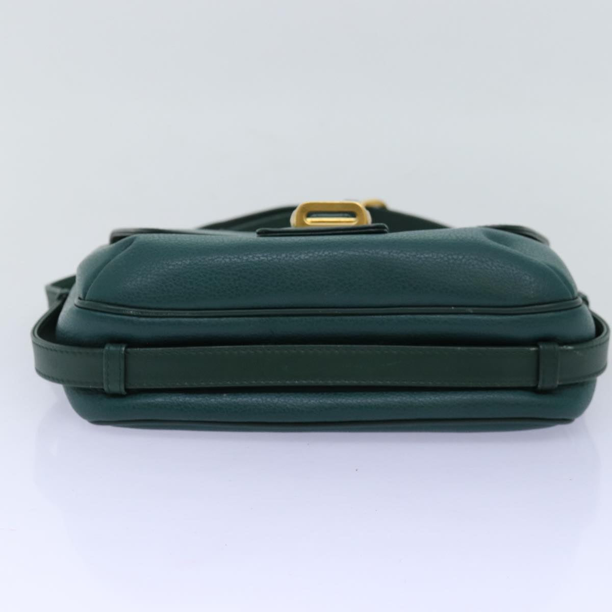 GUCCI Shoulder Bag Leather Green ar11848