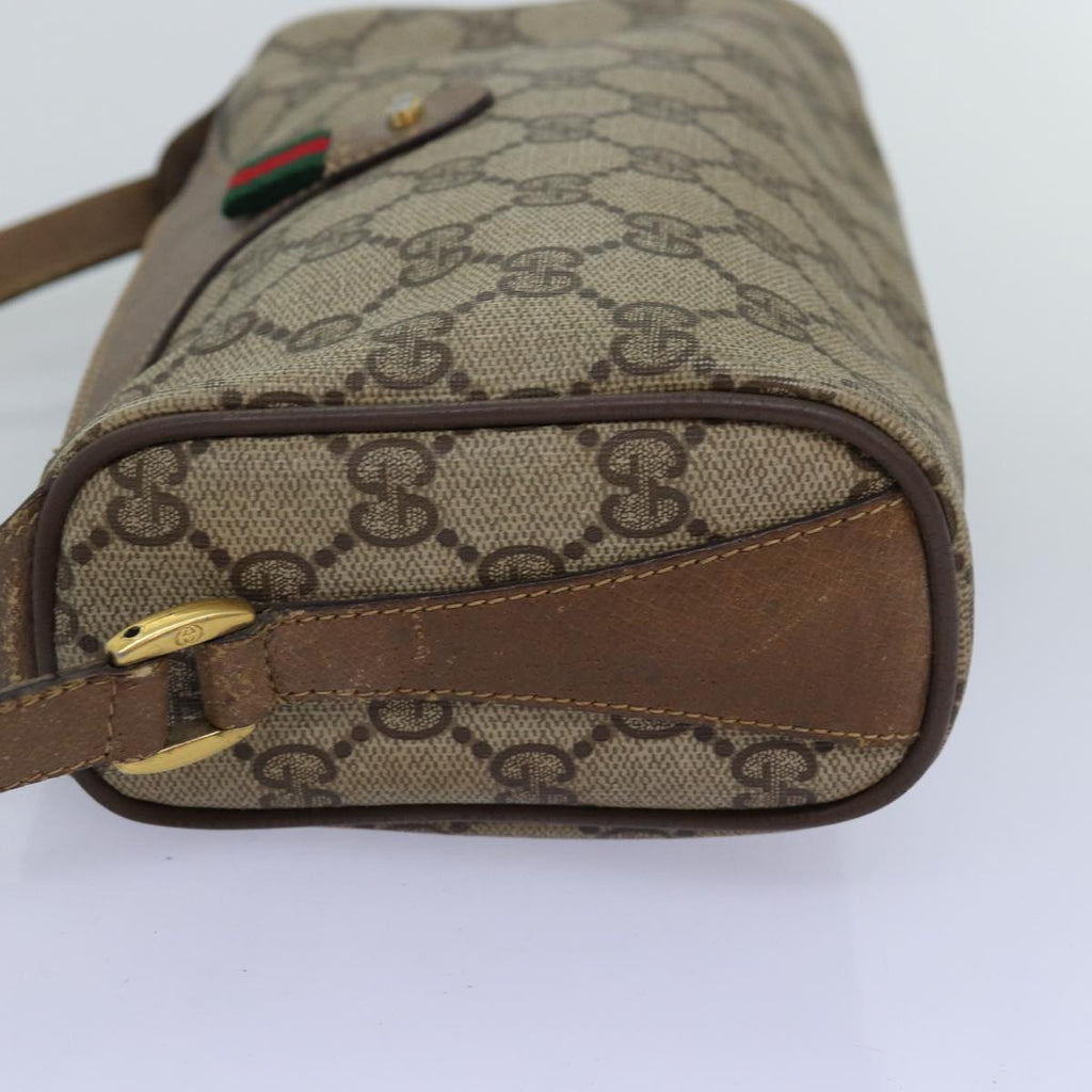 GUCCI GG Supreme Web Sherry Line Shoulder Bag Beige Red 89 02 018 ar11875