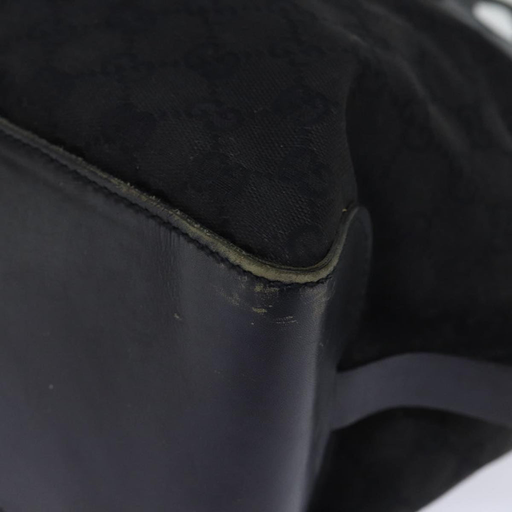 GUCCI GG Canvas Hand Bag Black ar11879