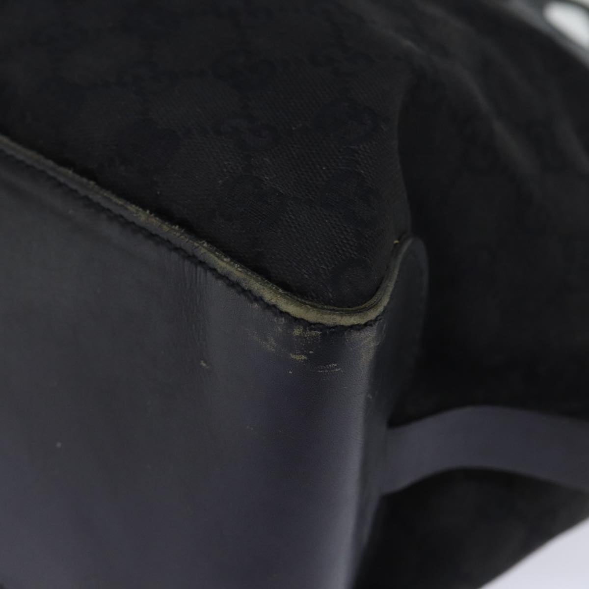 GUCCI GG Canvas Hand Bag Black ar11879