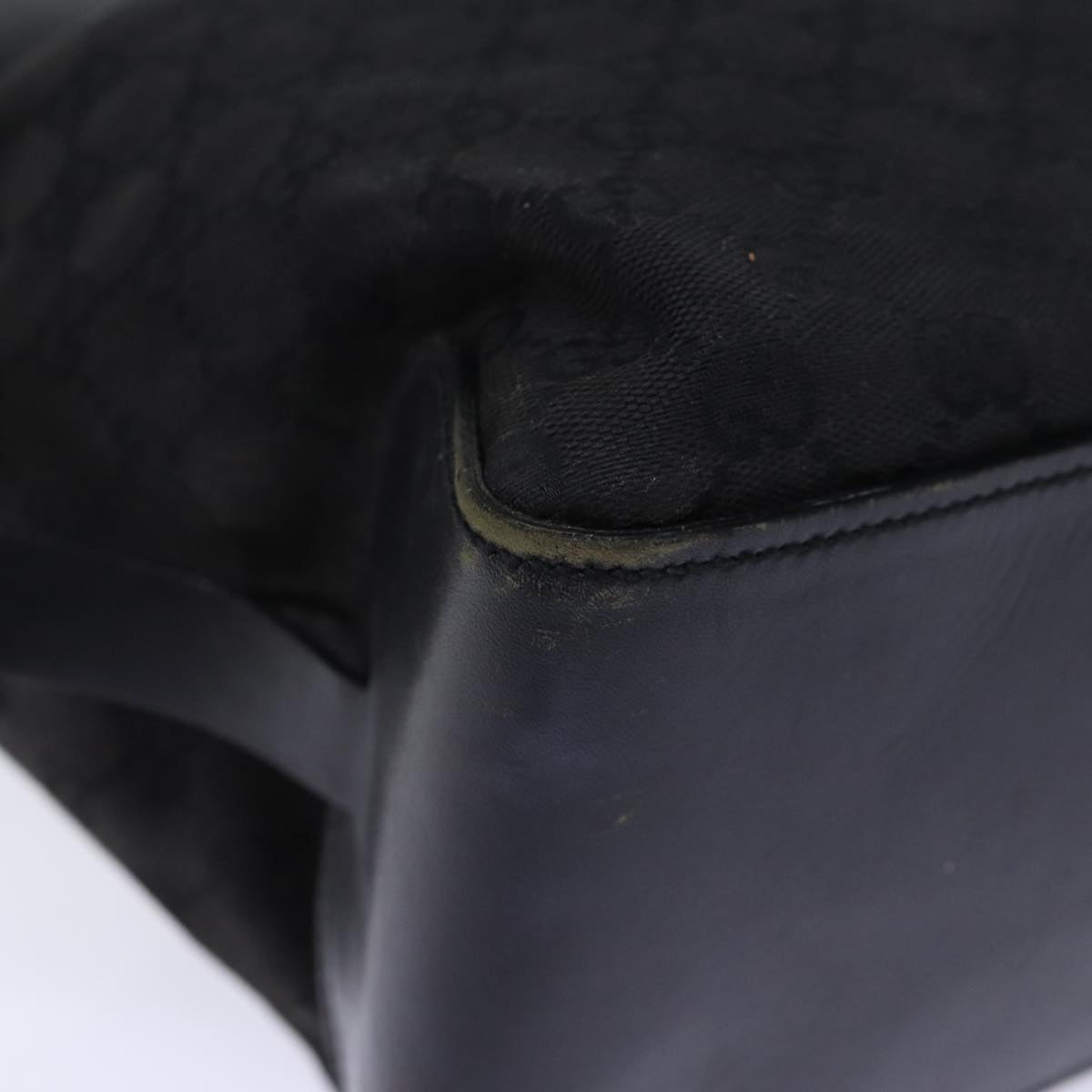 GUCCI GG Canvas Hand Bag Black ar11879