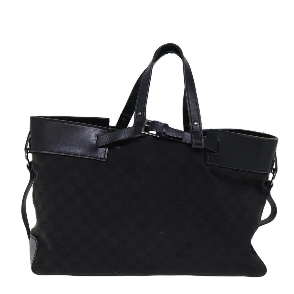 GUCCI GG Canvas Hand Bag Black ar11879