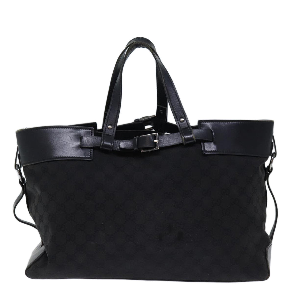 GUCCI GG Canvas Hand Bag Black ar11879